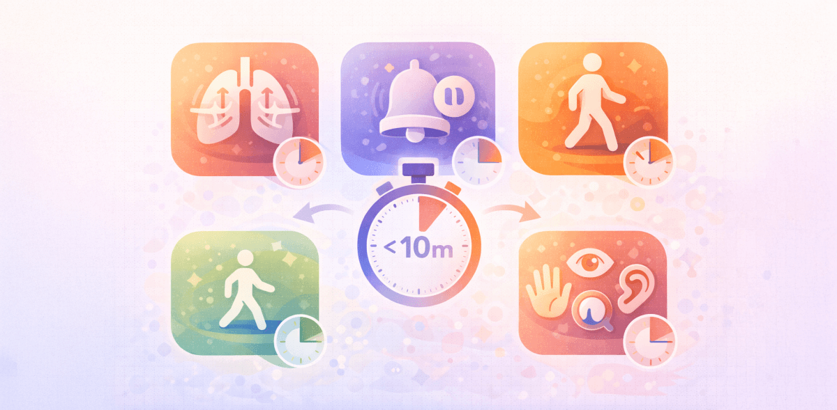 бързи техники за фокус и спокойствие