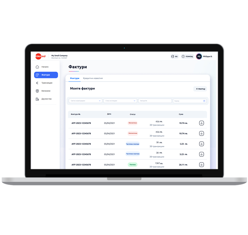 Invoices and credit notes.
